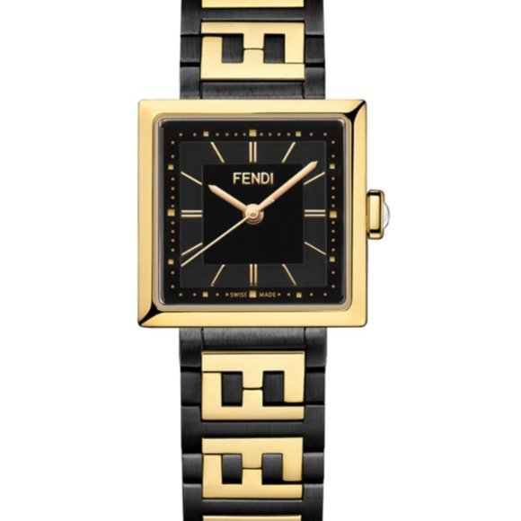 Fendi Gold Polished Black Ladies Watch - Picture 1 of 4